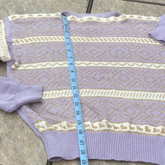 Vintage purple metallic sweater - Picture 5 of 5
